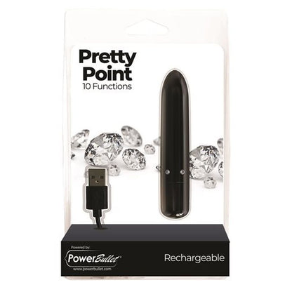 Powerbullet Pretty Point Bullet Vibrator Black