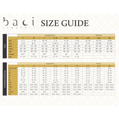 Baci Lingerie Thigh High Backseam Stay Ups - Black - Queen