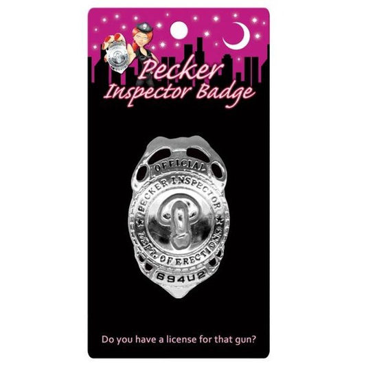 Kheper Games Pecker Inspector Badge - Hilarious Party Accessory
