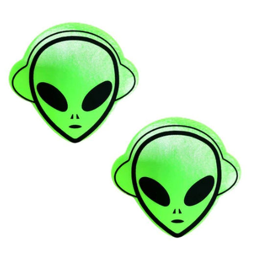 Neva Nude Neon Green Blacklight Alien Pasties