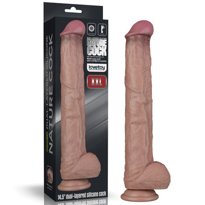 Lovetoy 14.5In Bendable Silicone Cock for Realistic Pleasure