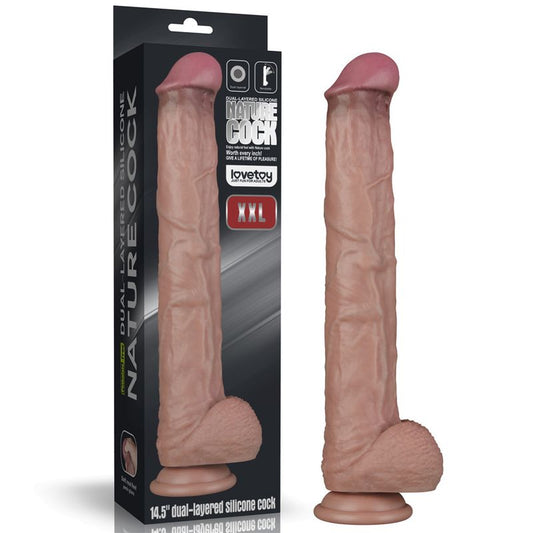 Lovetoy 14.5In Bendable Silicone Cock for Realistic Pleasure