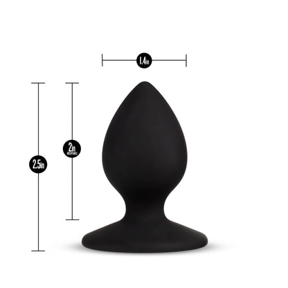 Temptasia Slave Plug Black - Silicone Anal Toy with Tapered Tip