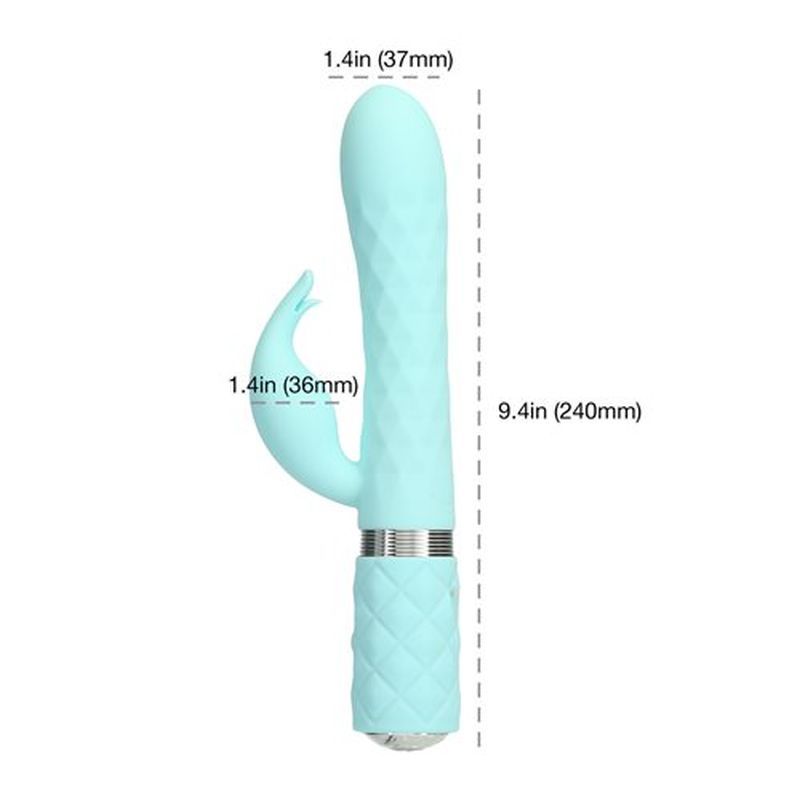 Pillow Talk Lively Dual-Motor Vibrator - Teal
