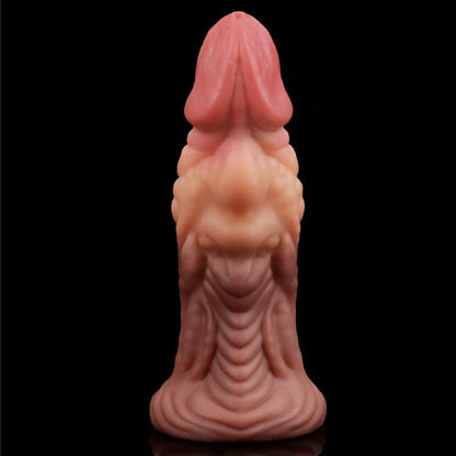 Lovetoy Nature Cock 7In Dual Layer Silicone Dildo