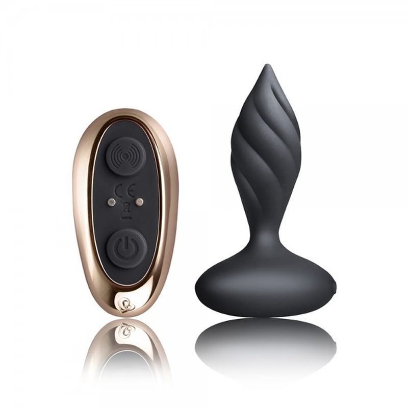 Rocks Off Desire Butt Plug - Remote Control - Black