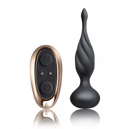 Rocks Off Discover Butt Plug - Remote Control - Black