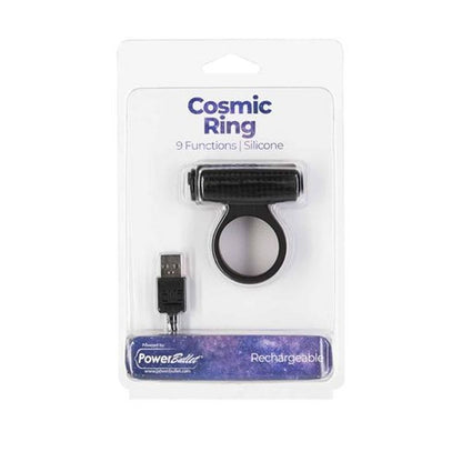 Power Bullet Cosmic Cock Ring with Clitoral Stimulation