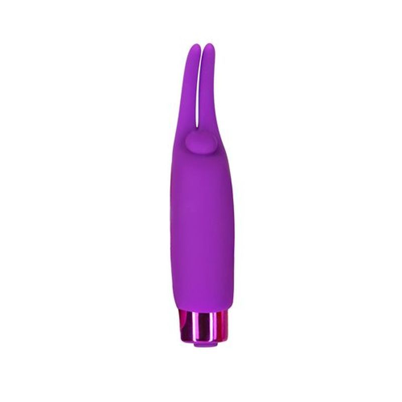 Power Bullet Rechargeable Teasing Tongue Vibrator - Purple