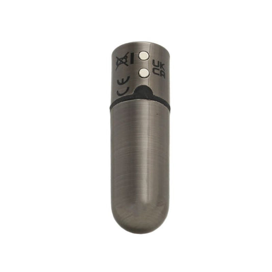 Power Bullet 2.5-Inch Rechargeable Vibrator - Gunmetal