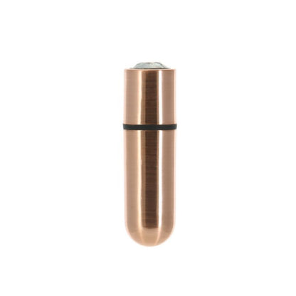 Premium 2.5-Inch First Class Bullet - Rechargeable with Crystal - Rose Gold