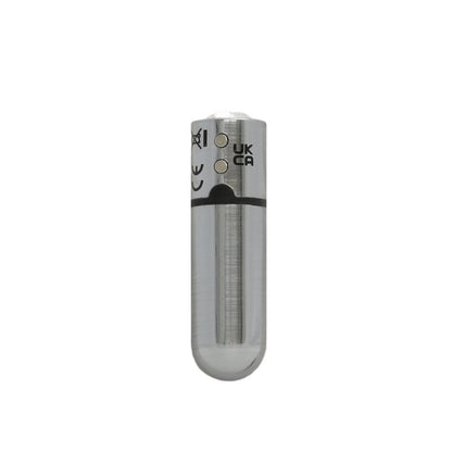 Premium 2.5-Inch First Class Bullet - Rechargeable with Crystal - Gunmetal Silver