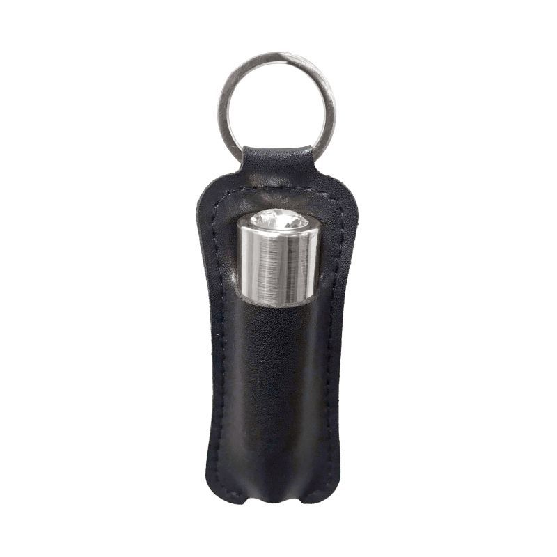 Premium 2.5-Inch First Class Bullet - Rechargeable with Crystal - Gunmetal Silver