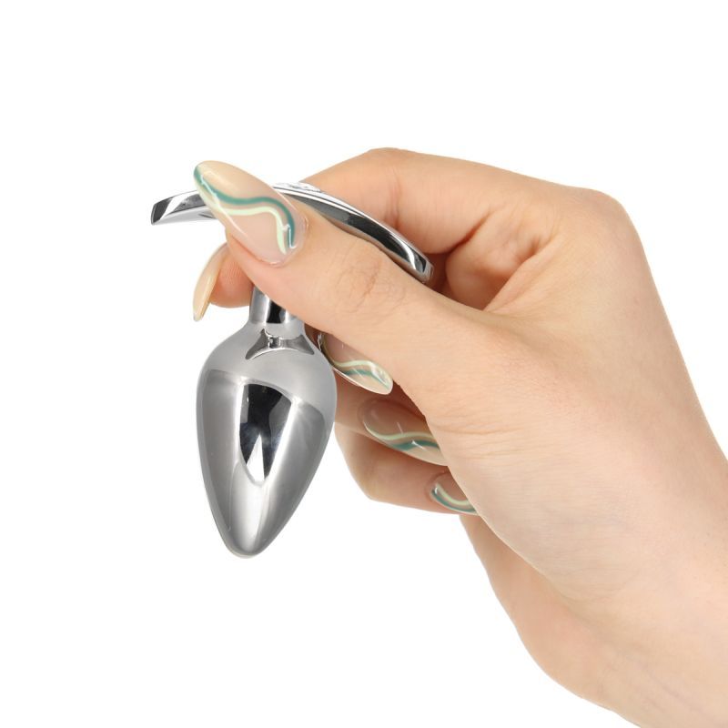 Pillow Talk Sneaky Stainless Steel Anal Plug with Swarovski Crystal