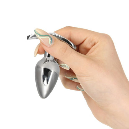 Pillow Talk Sneaky Stainless Steel Anal Plug with Swarovski Crystal