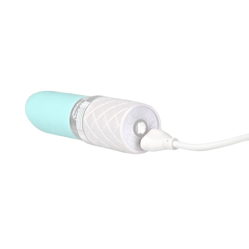 Pillow Talk Lusty - Discreet Lipstick Clitoral Vibrator, Teal
