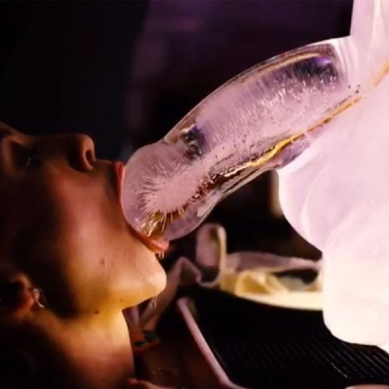 Play Wiv Me Huge Penis Ice Luge Mold - Fun Party Accessory