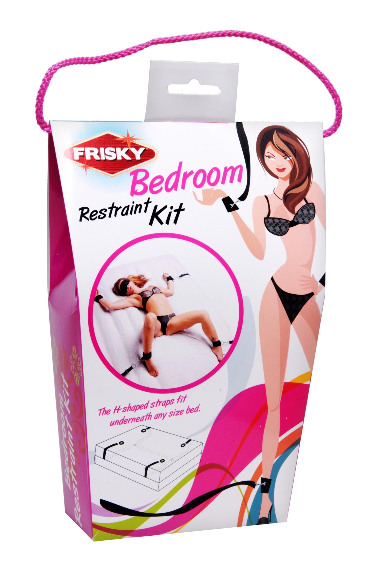 Frisky Bedroom Restraint Kit - Black Bondage Straps for Couples