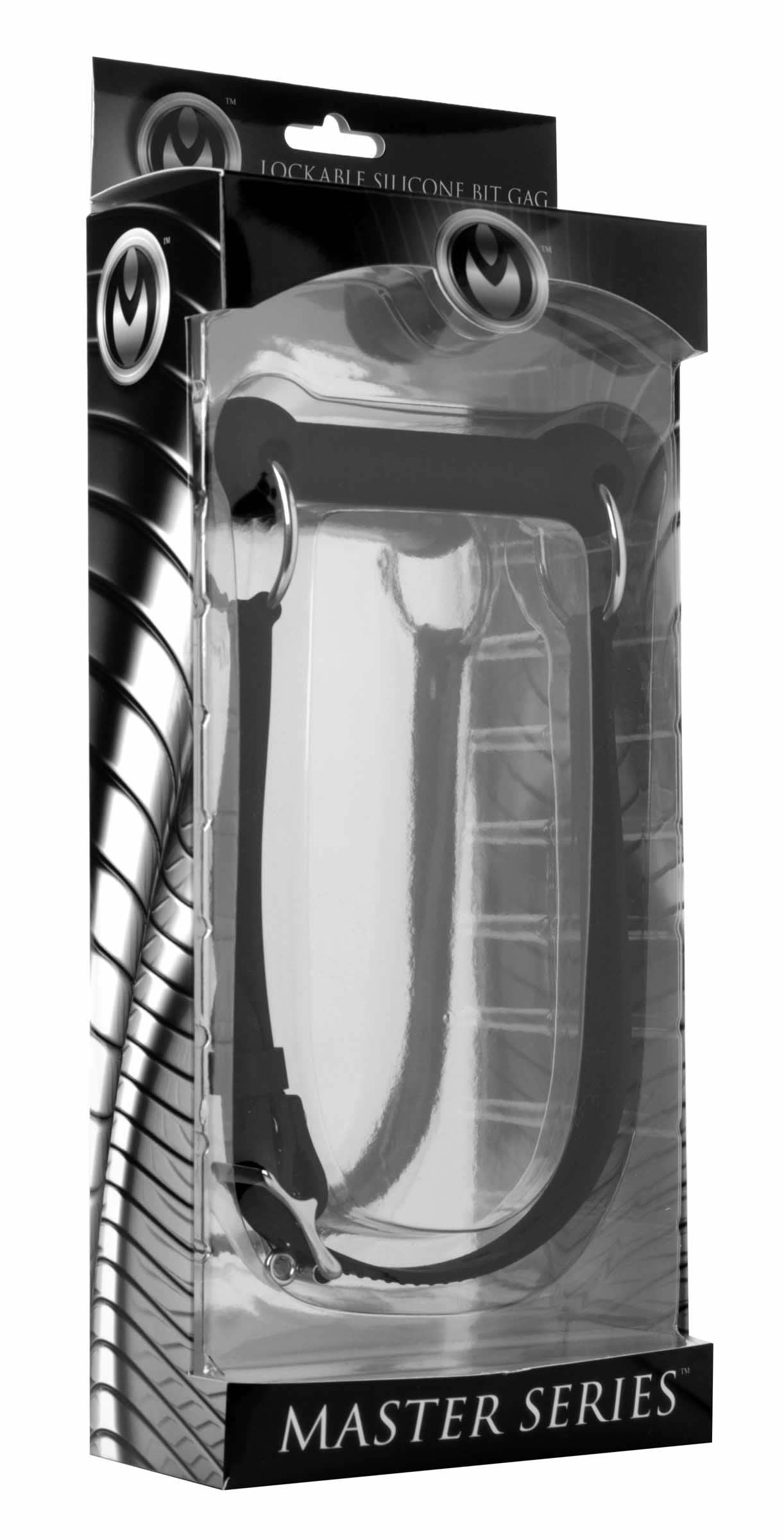 Master Series Silicone Bit Gag - Locking Straps for Comfort