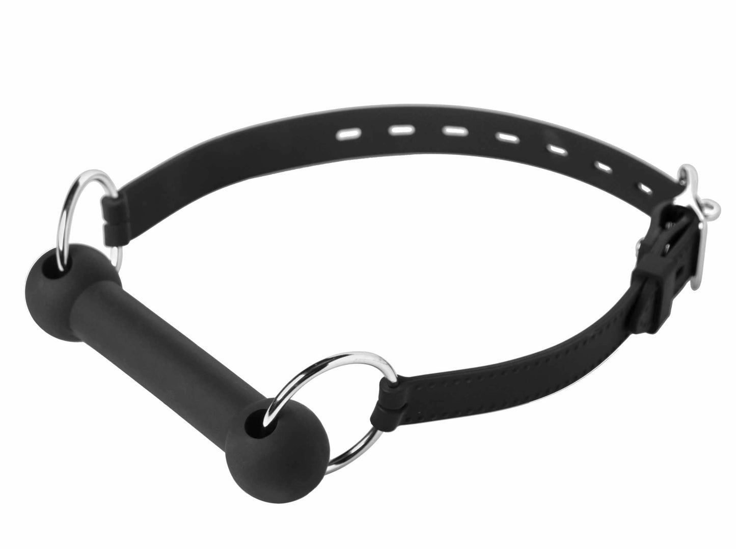 Master Series Silicone Bit Gag - Locking Straps for Comfort