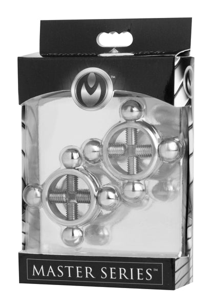 Master Series Nipple Press Set - Stainless Steel for Sensation Play