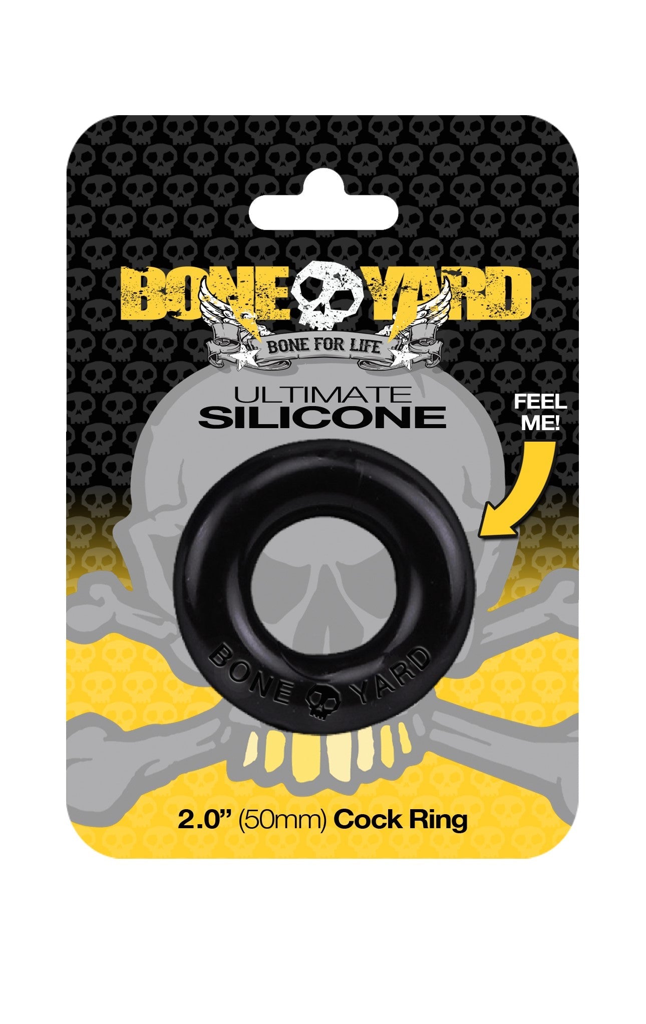 Boneyard Ultimate Silicone Cock Ring - Black