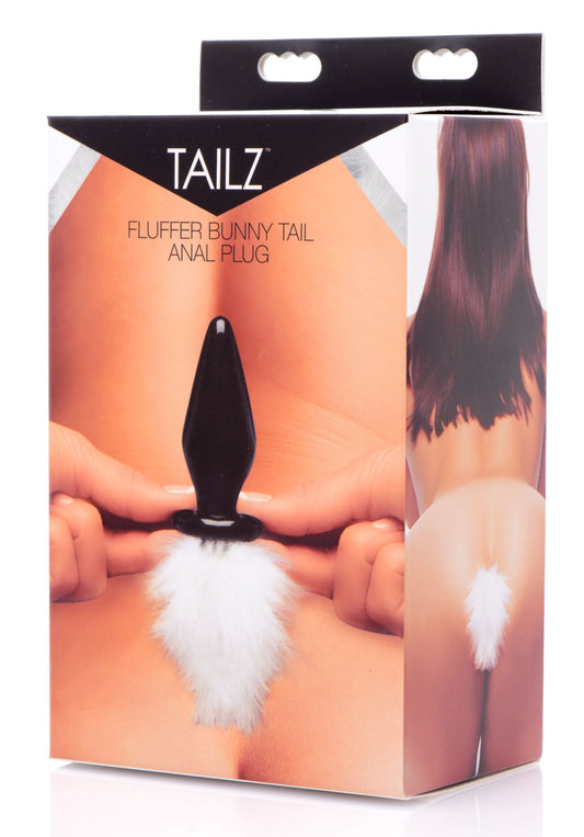 Tailz Bunny Tail Glass Anal Plug