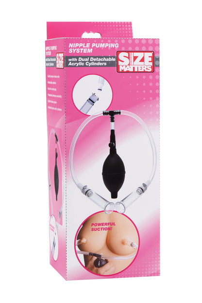 Size Matters Nipple Pumping System - Dual Cylinder Suction