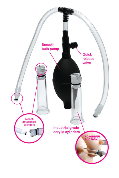 Size Matters Nipple Pumping System - Dual Cylinder Suction