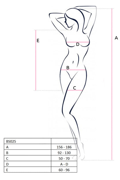 Passion Lingerie Black Mini Dress with Mesh Details