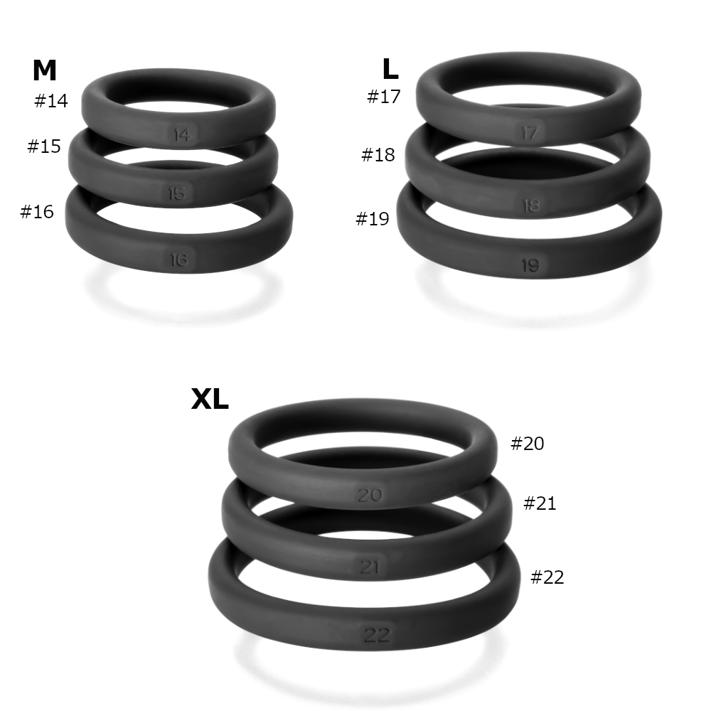 Perfectfit Xact-Fit Silicone Rings - Medium 3 Kit