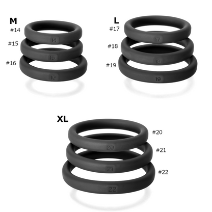 Perfectfit Xact-Fit Silicone Rings - Medium 3 Kit