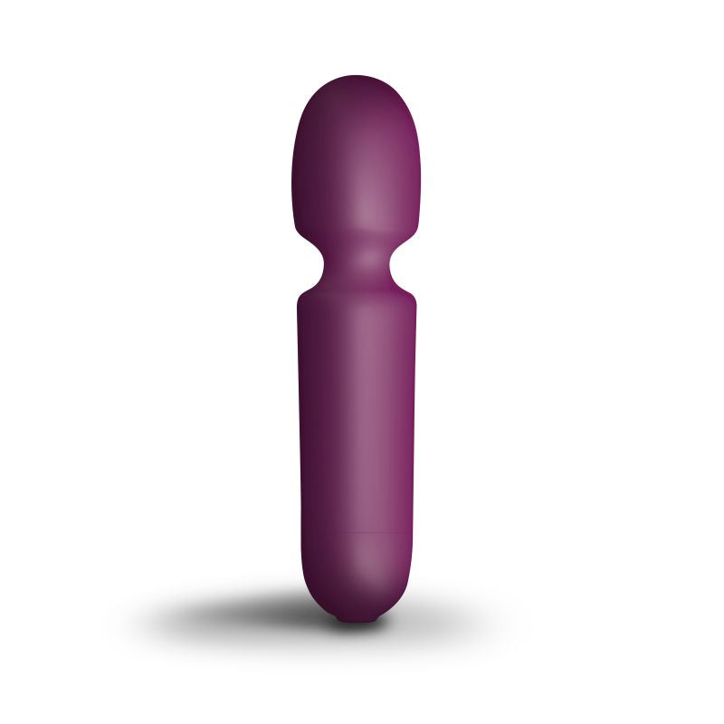 Rocks Off Playful Passion Wand Vibe Burgundy - Waterproof, 10 Speeds