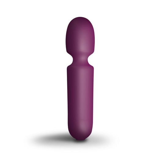 Rocks Off Playful Passion Wand Vibe Burgundy - Waterproof, 10 Speeds
