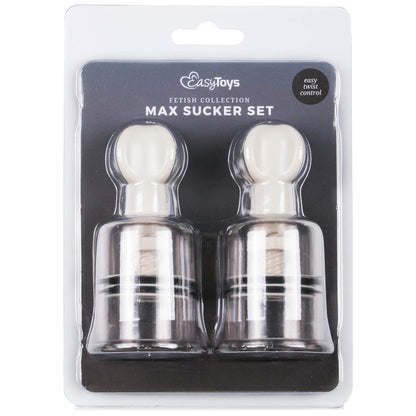Fetish Collection Nipple and Clit Suckers - Large 2 Piece Set
