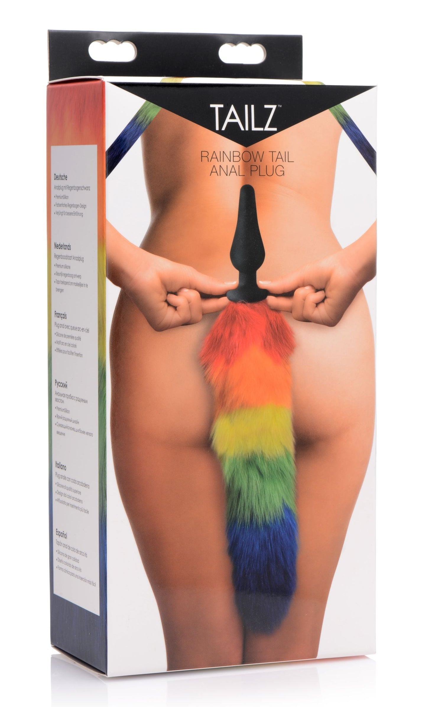 Tailz Rainbow Silicone Butt Plug - Playful Tail Design