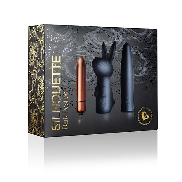 Rocks Off Silhouette Dark Desires Set - 3 Powerful Toys