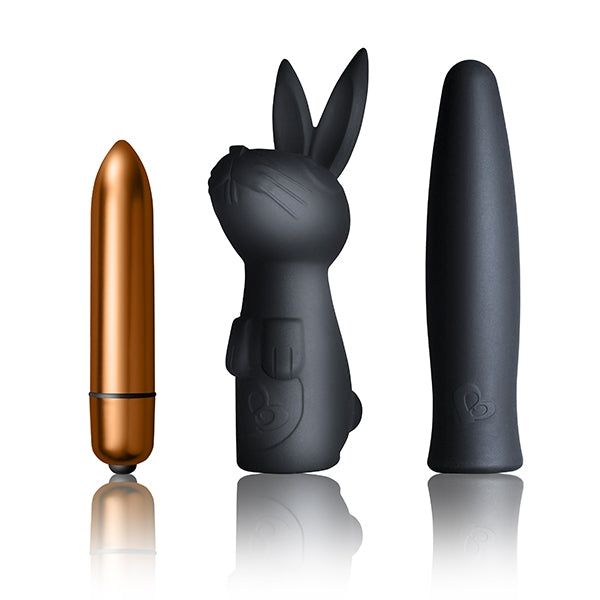 Rocks Off Silhouette Dark Desires Set - 3 Powerful Toys