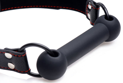 Strict Silicone Bit Gag - Comfortable Leather-Like Design