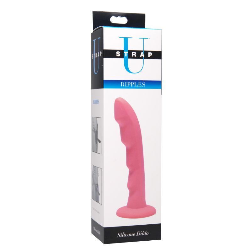 Ripples Silicone Dildo - Body-Safe, Slim Shaft, Flared Base