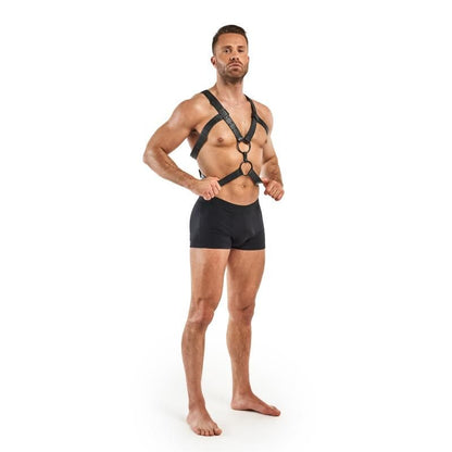 Bedroom Fantasies Rocco Bondage Harness - Black