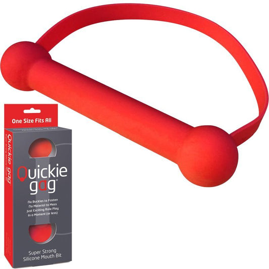 Quickie Silicone Stretch Gag - Red
