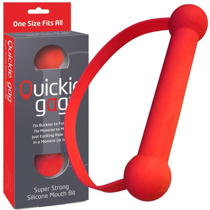 Quickie Silicone Stretch Gag - Red