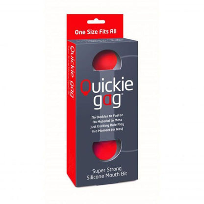 Quickie Silicone Stretch Gag - Red
