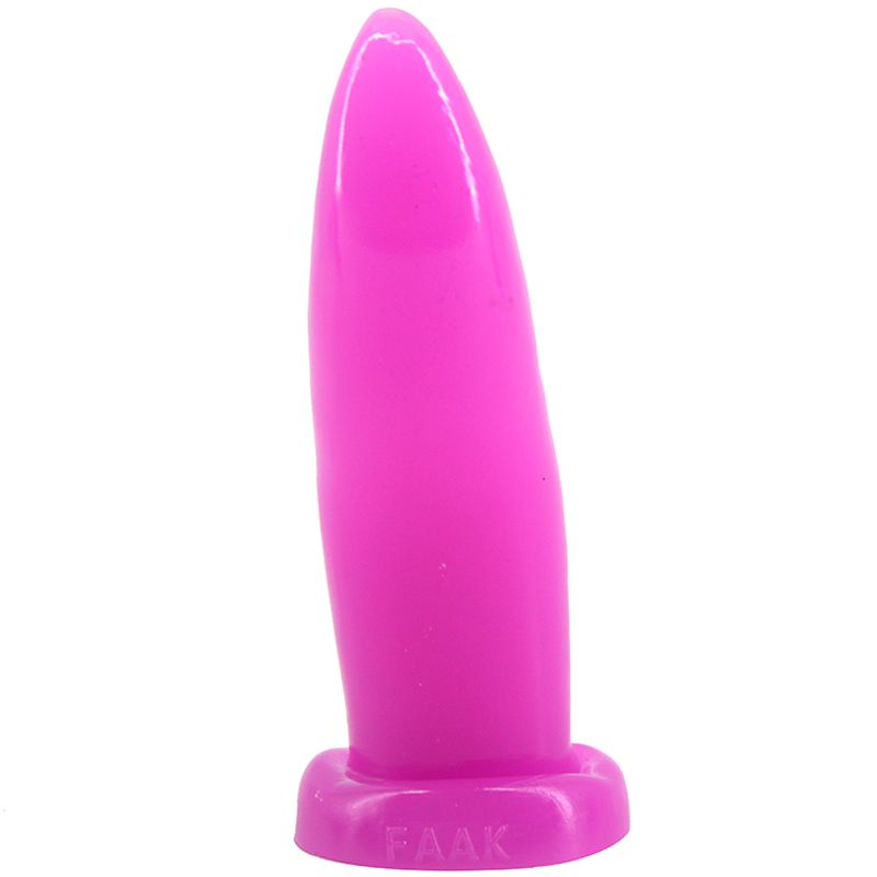 Tongue-Shaped Anal Plug - Black