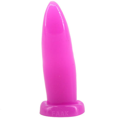 Tongue-Shaped Anal Plug - Black