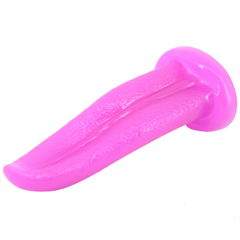 Tongue-Shaped Anal Plug - Black