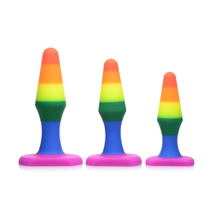 Rainbow Ready Anal Trainer Set - Tapered Silicone Plugs