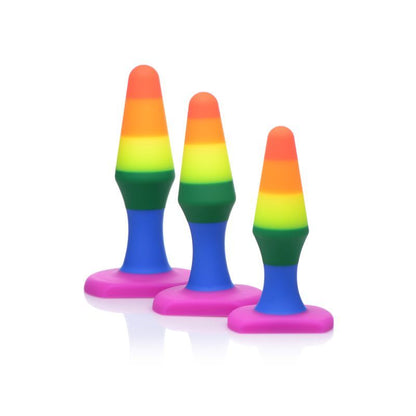Rainbow Ready Anal Trainer Set - Tapered Silicone Plugs