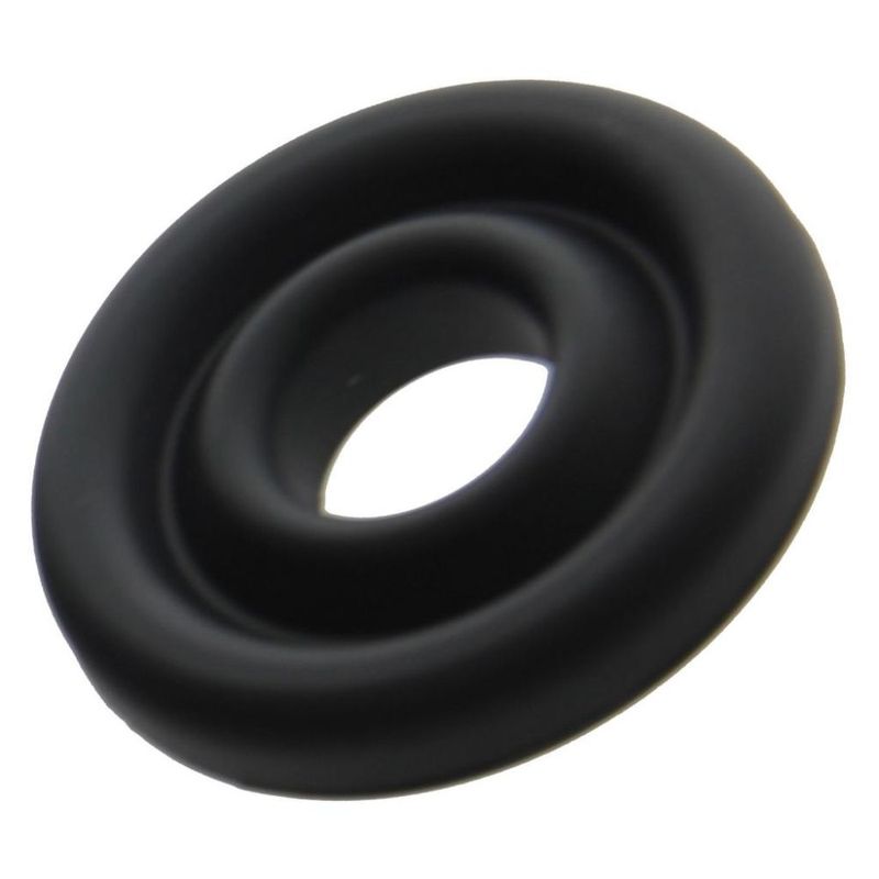 Silicone Donut Cushion for Penis Pump Cylinder - Comfort Seal, Black, Small/Medium